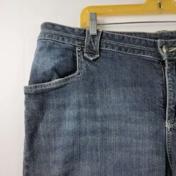 Lane Bryant Short Womens 22 Dark Wash Denim Bermuda Pockets Buttons High Rise - Picture 4 of 12
